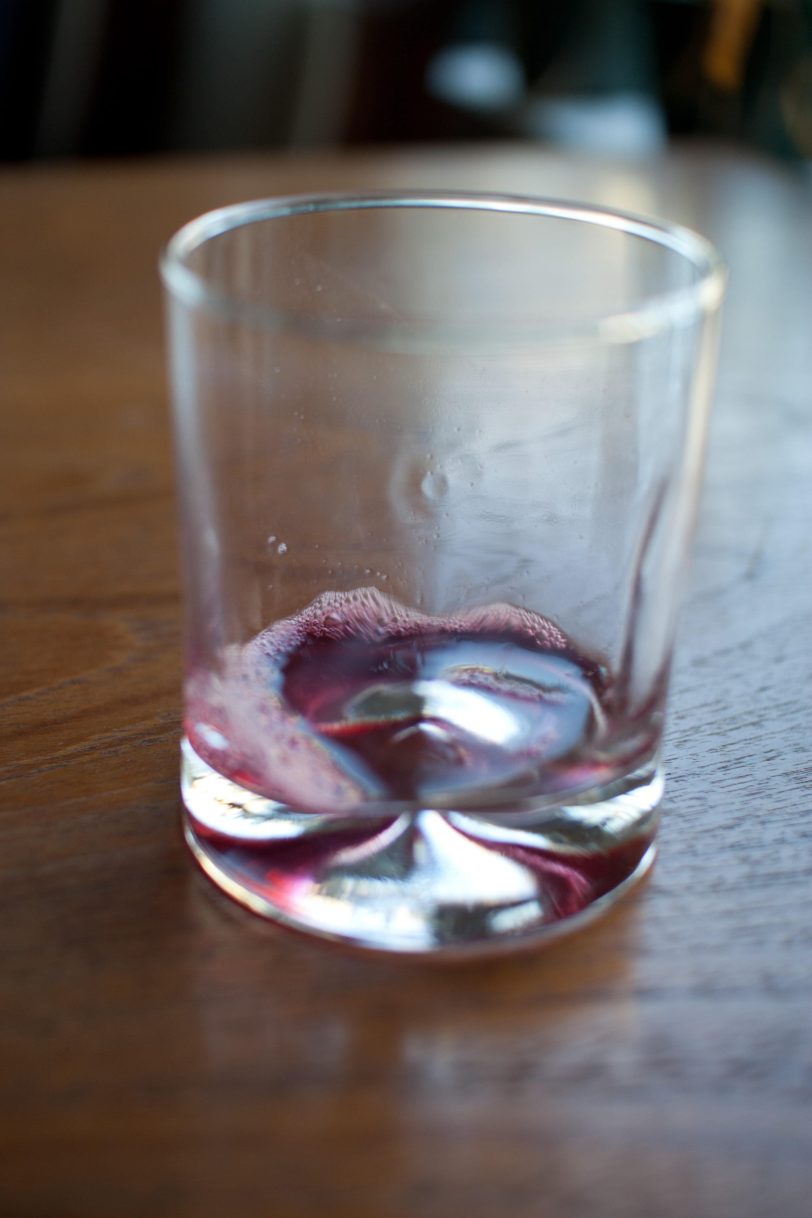 Empty Sorrel Glass