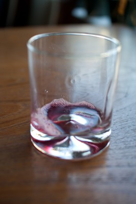 Empty Sorrel Glass