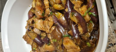Japanese eggplant and pork